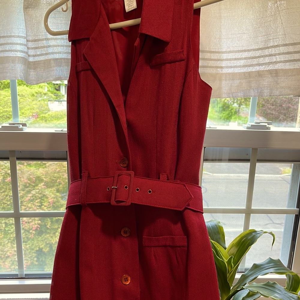 Professional dress from  the Limited 3/4 length  deep red
